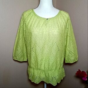Chico's 3/4 Sleeve blouse Size M